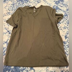 Women’s Olive V-Neck T-Shirt